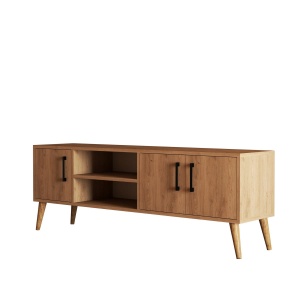 Comoda TV maro stejar din lemn 150 cm Exxen The Home Collection