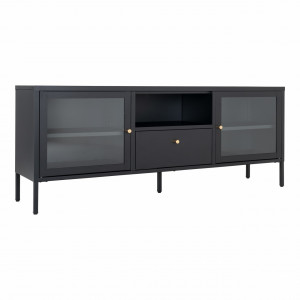 Comoda TV neagra 160 cm Dalby House Nordic