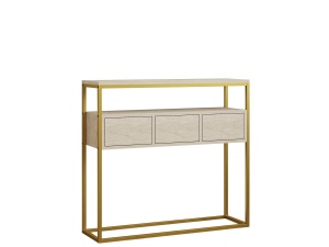 Consola galbena/bej 90 cm Guarda The Home Collection