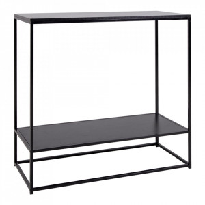 Consola neagra din metal 80 cm Vita House Nordic