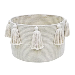 Cos crem din bumbac Tassels Large Lorena Canals