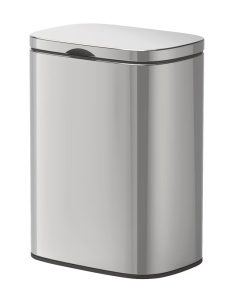 Cos de gunoi argintiu din metal 5 L Sare Wenko