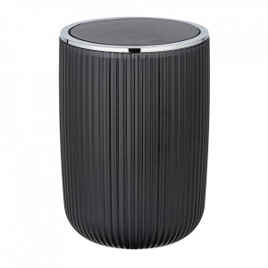 Cos de gunoi gri/argintiu din plastic 5,5 L Agropoli Wenko