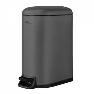 Cos de gunoi gri/negru din metal si plastic 10 L Walther Mette Ditmer Denmark