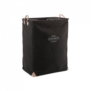 Cos de rufe negru din fibre 113 L Lubin Aquanova