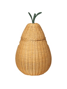 Cos depozitare maro din ratan Pear Ferm Living