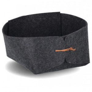 Cos depozitare negru din textil Zanny Zeller