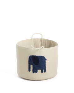 Cos pentru copii bej/albastru din bumbac Tandani Kave Home