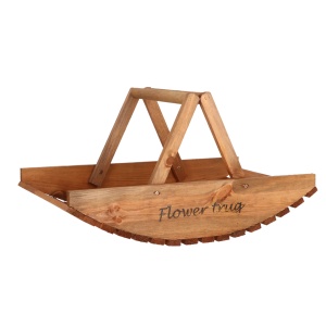 Cos pentru flori maro din lemn Eve Esschert Design