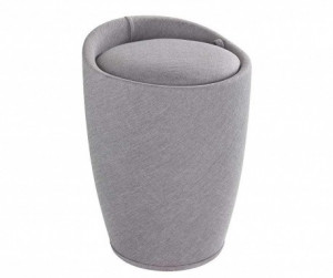 Cos pentru rufe gri deschis din plastic si textil 20 L Candy Wenko