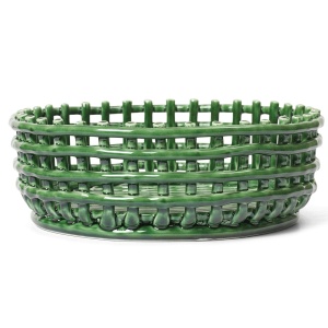 Cos verde din ceramica Clara Large Ferm Living