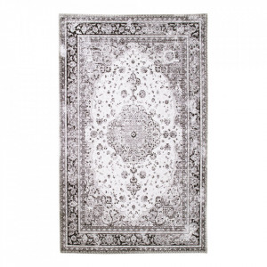 Covor din fibre sintetice alb/negru 200x300 cm Havana Chenille House Nordic