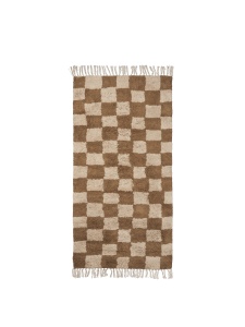 Covor maro/bej nisipiu din bumbac 80x150 cm Mara Ferm Living