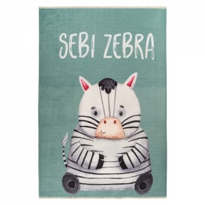 Covor multicolor din bumbac 115x170 cm My Greta Sebi Zebra Obsession