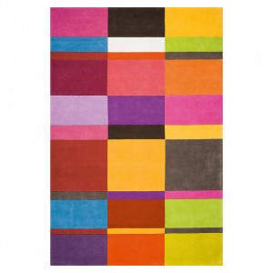 Covor multicolor din lana Patch Ligne Pure (diverse dimensiuni)