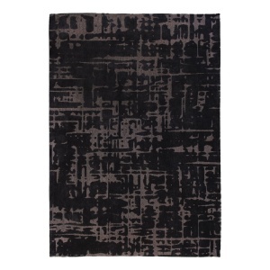 Covor negru din fibre sintetice Baobab Black Water Louis de Poortere (diverse dimensiuni)