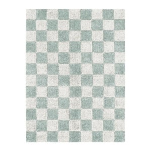 Covor pentru copii albastru/crem din bumbac 90x130 cm Tiles Lorena Canals