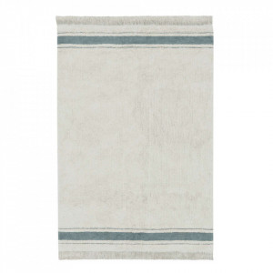 Covor pentru copii bej/albastru din bumbac 90x130 cm Gastro Vintage Lorena Canals