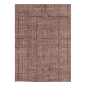 Covor pentru copii roz/maro din fibre naturale 230x300 cm Mosaic Lorena Canals