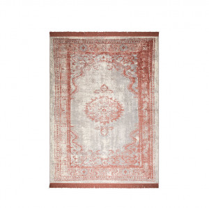 Covor rosu din bumbac si poliester 170x240 cm Marvel Blush Zuiver