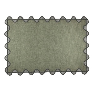 Covor verde din fibre naturale 160x230 cm Sugar Lines Bold Monkey