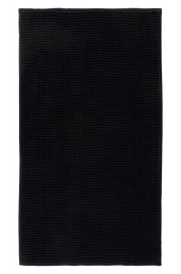 Covoras baie negru din fibre sintetice 50x90 cm Monza Lalee