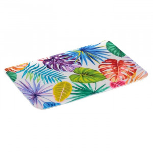 Covoras pentru baie multicolor din microfibre 45x70 cm Palms The Home Collection
