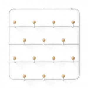 Cuier alb din metal Estique Umbra