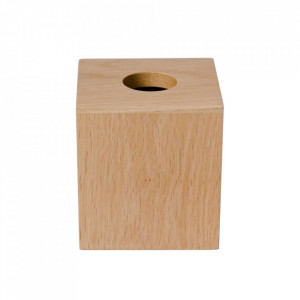 Cutie pentru servetele maro din lemn de stejar Mezza Wireworks London