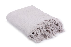 Cuvertura gri deschis din bumbac 220x240 cm Light Double The Home Collection