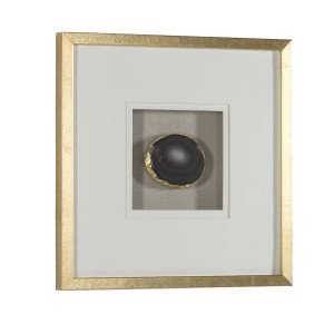 Decoratiune de perete aurie/neagra din lemn 50x50 cm Cores Thai Natura