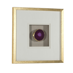 Decoratiune de perete aurie/roz din lemn 50x50 cm Cores Thai Natura