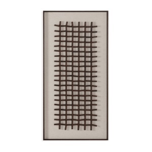 Decoratiune de perete din lemn maro 60x120 cm Jessica Thai Natura