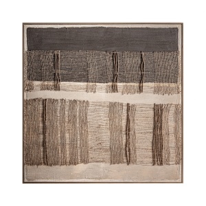 Decoratiune de perete multicolora din fibre naturale 120x120 cm Aslan Vical Home
