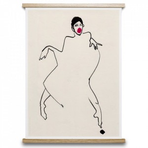 Decoratiune de perete multicolora din hartie Dancer 02 Paper Collective