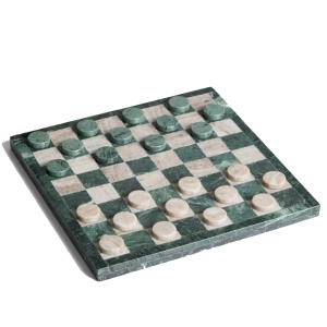 Decoratiune ecru/verde din marmura 30x30 cm Garel Kave Home