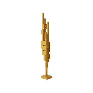 Decoratiune galben mustar din lemn 63 cm Skyline HKliving