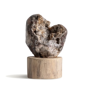Decoratiune ivorie/maro din lemn 29 cm Ava Vical Home