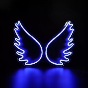 Decoratiune luminoasa albastra din plastic Wings Zuma Line