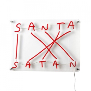 Decoratiune luminoasa din plastic Santa Satan Seletti