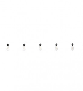 Decoratiune luminoasa pentru exterior neagra/transparenta din fibre sintetice Garden Party Lightchain Markslojd