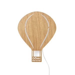 Decoratiune luminoasa pentru perete din lemn Air Baloon Oiled Oak Ferm Living