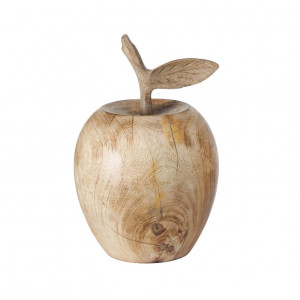 Decoratiune maro din lemn de mango 18 cm Wumel Boltze