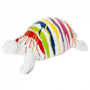 Decoratiune multicolora din polirasina 73 cm Turtle Amadeus