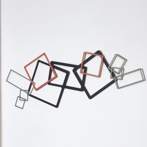 Decoratiune pentru perete multicolora din metal 45x116 cm APT753LSGSWR The Home Collection