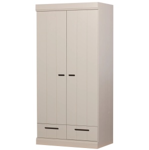 Dulap gri din lemn 195 cm Connect Two Woood