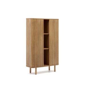 Dulap maro deschis din lemn 140 cm Mailen Kave Home