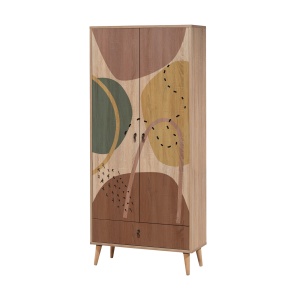 Dulap multicolor din lemn 190 cm City Form The Home Collection