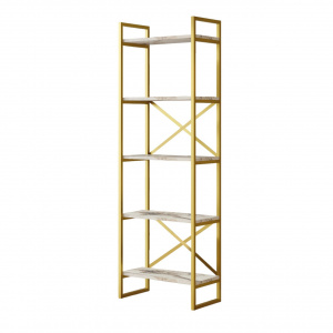 Etajera alba/aurie din metal 175 cm Vg3-Ge The Home Collection