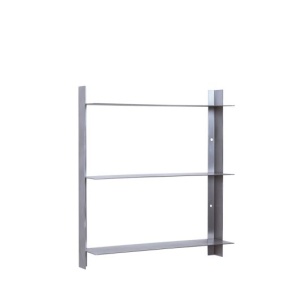 Etajera de perete argintie din metal 46 cm Acier Hubsch